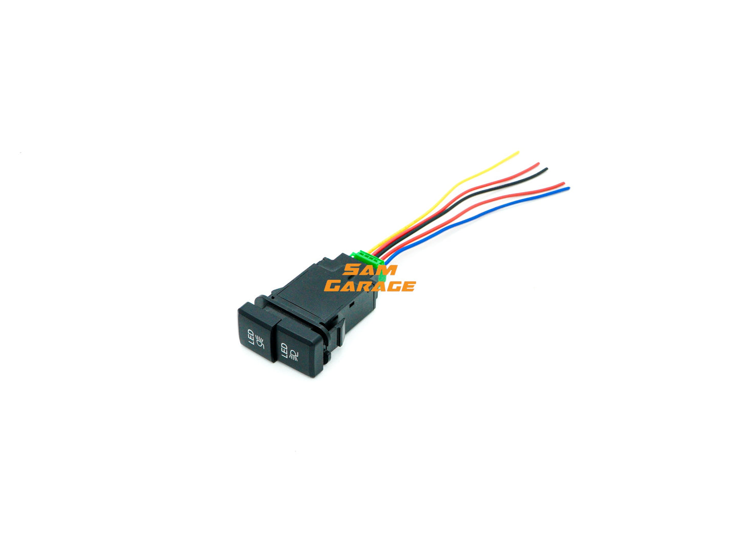 Two way Heavy-Duty Dual Function Dashboard Switch for Auxiliary Lights | Universal Fit | Cars, SUVs, Trucks & Buses