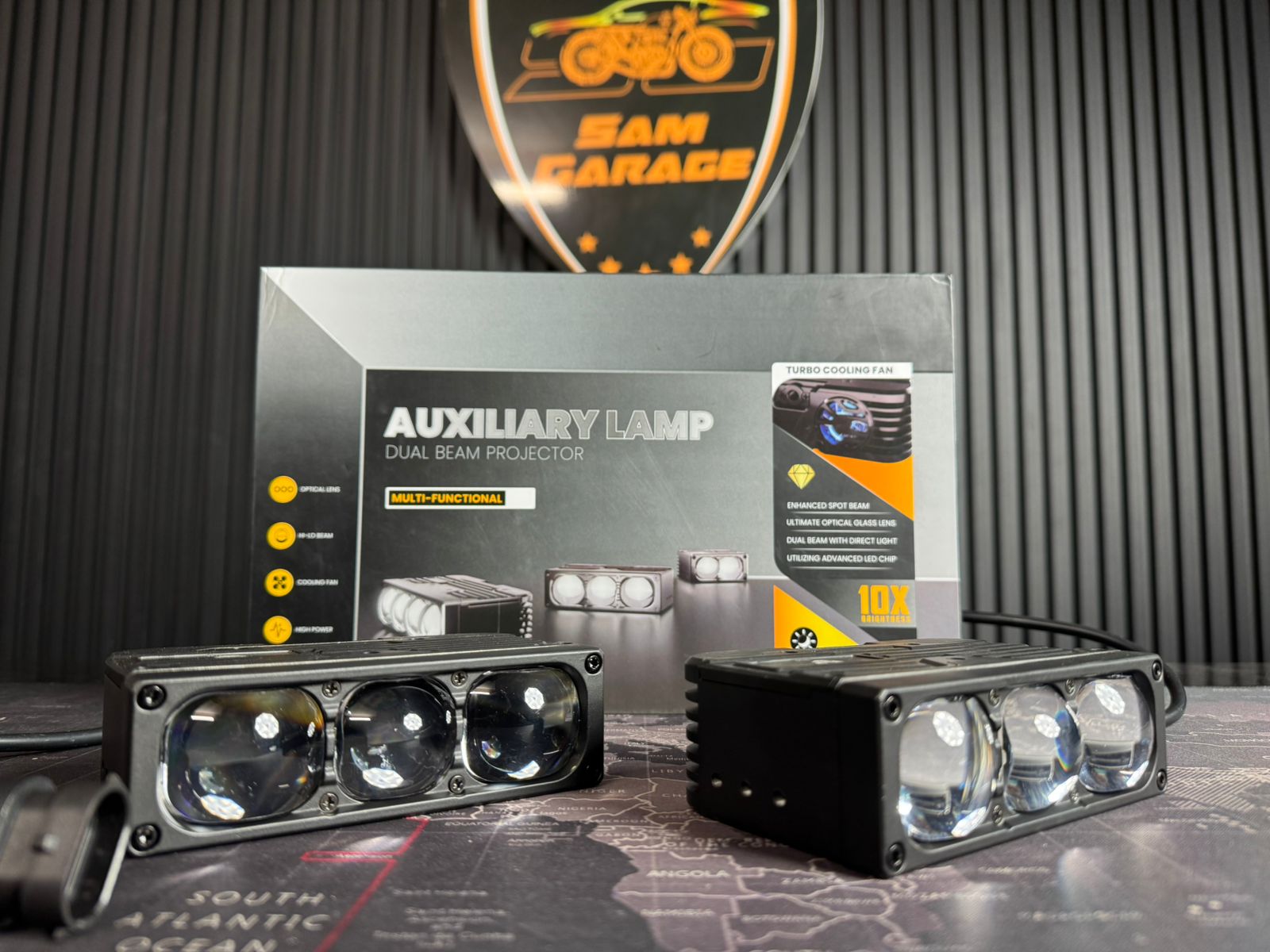DarkShine Night Fury 3 – Dual Beam Auxiliary Projector Light – Sam Garage