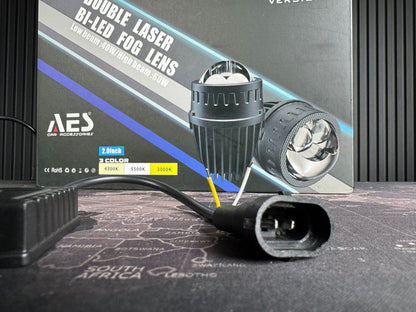 AES Double Laser Bi-LED Fog Lens Projector (2 Inch) – Upgraded Version