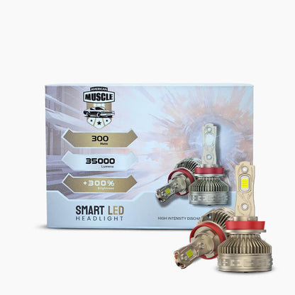 American Muscle LED Headlight – 300W | Warm White 4300K