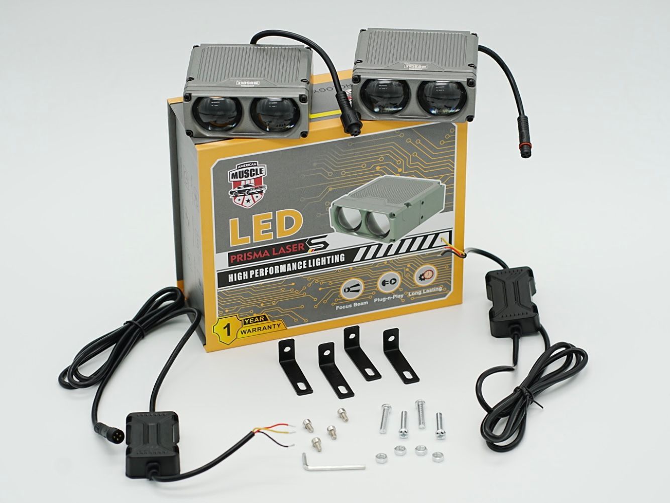 American Muscle Prisma Laser – 200W Grill Light | 6000K White