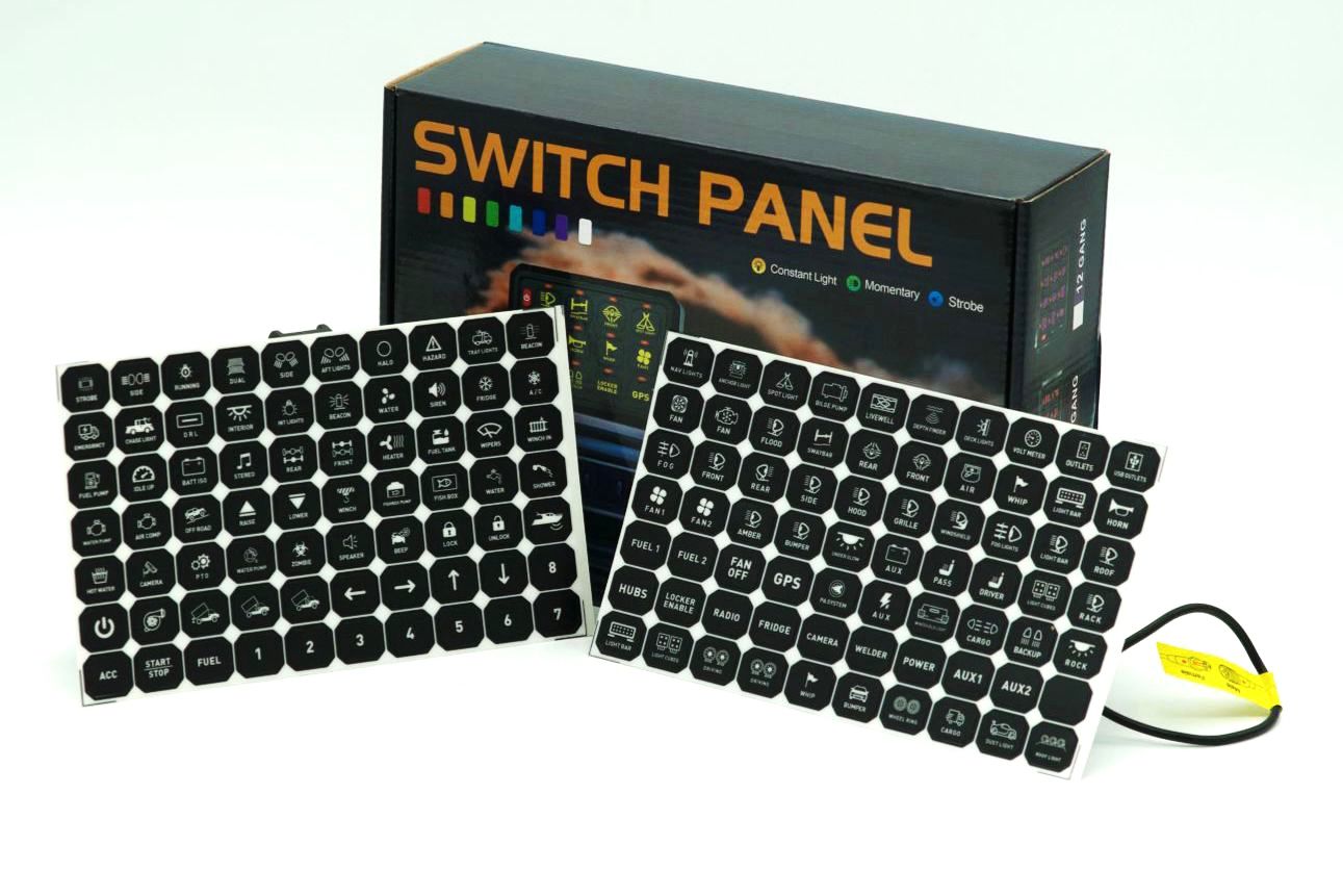 Switch Pro – Universal Heavy-Duty 8-Switch Control Panel (12V / 24V)