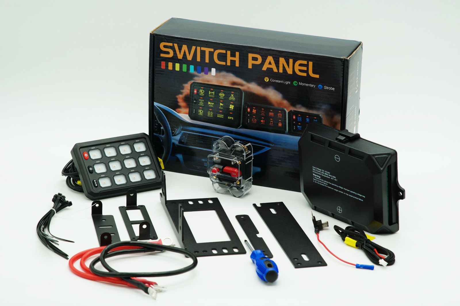 Switch Pro – Universal Heavy-Duty 12-Switch Control Panel (12V / 24V)