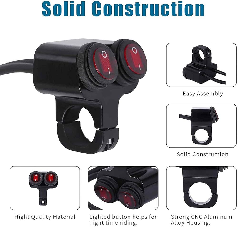 Motorcycle Handlebar SW2H Switch