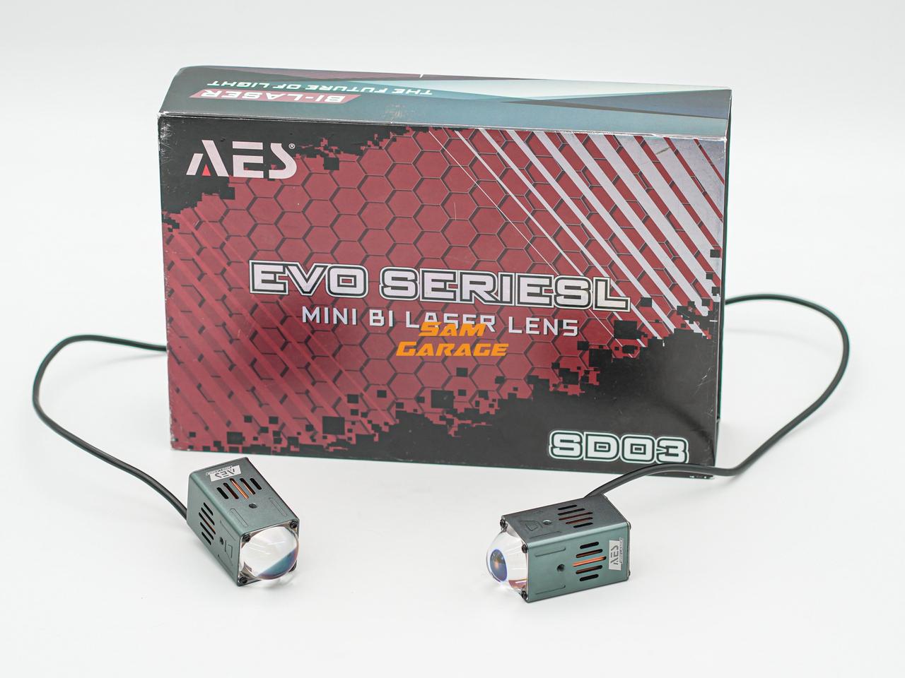 AES SD03 EVO Series – Mini Bi-Laser Projector Auxiliary Light (60W)