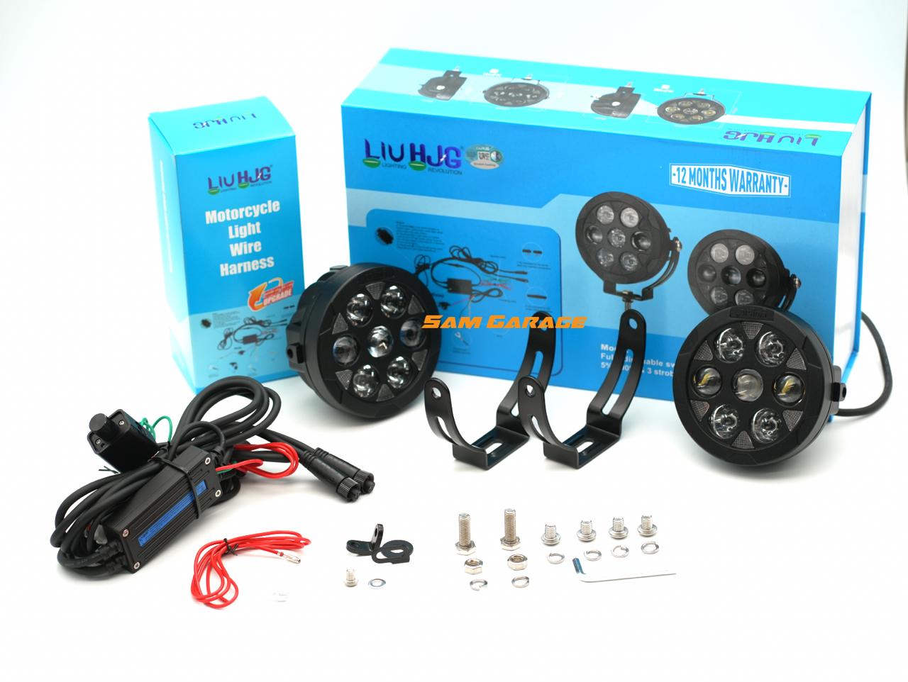 LIU HG HP 111 Auxiliary Light (Latest Generation) – White + Yellow Projector with DRL