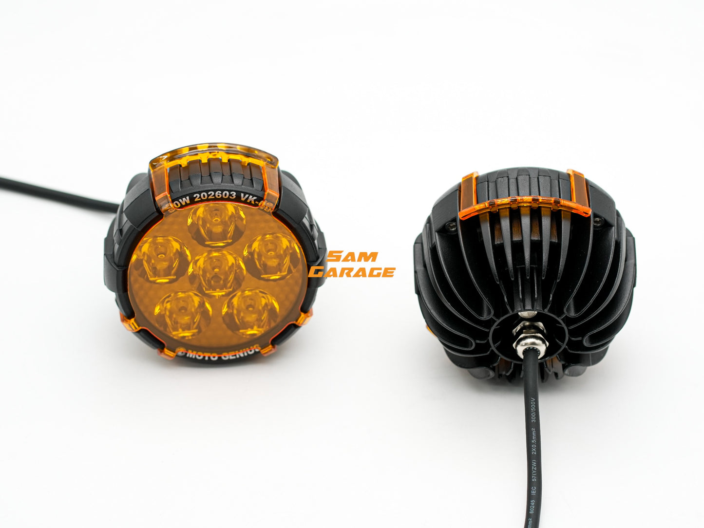 MOTOGENIUS VK60 Heavy-Duty Auxiliary Spotlight | 90W | 11,200 Lumens | IP67 Waterproof | Universal Fit