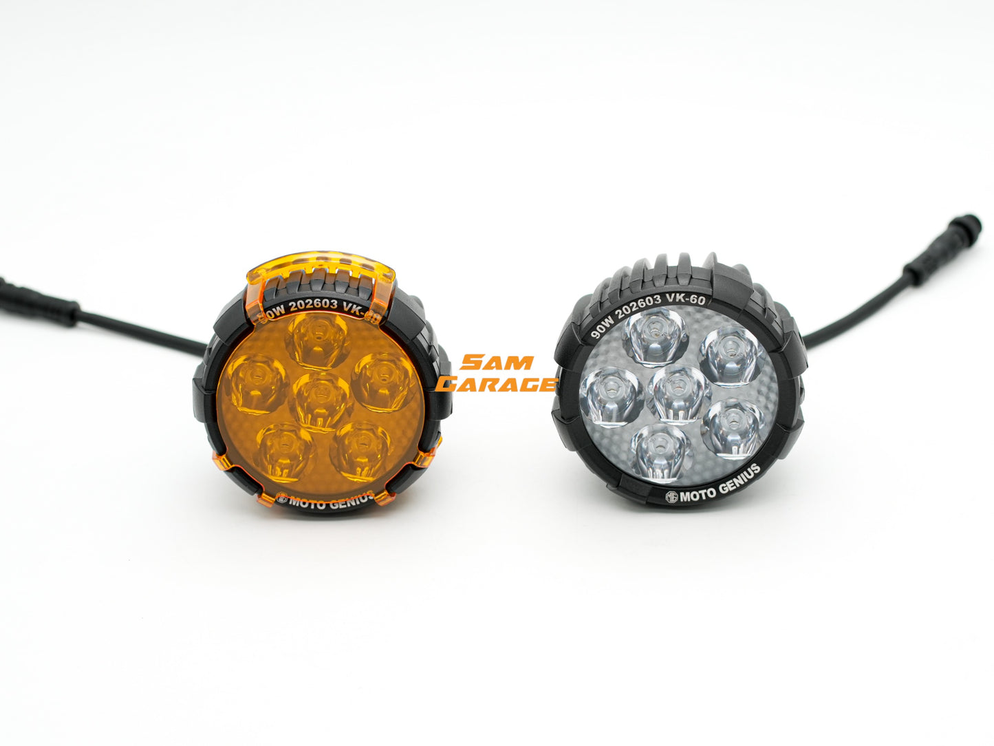 MOTOGENIUS VK60 Heavy-Duty Auxiliary Spotlight | 90W | 11,200 Lumens | IP67 Waterproof | Universal Fit