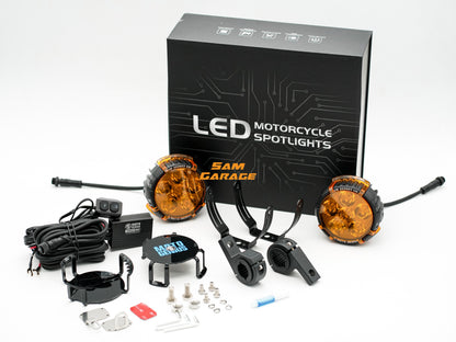 MOTOGENIUS VK60 Heavy-Duty Auxiliary Spotlight | 90W | 11,200 Lumens | IP67 Waterproof | Universal Fit