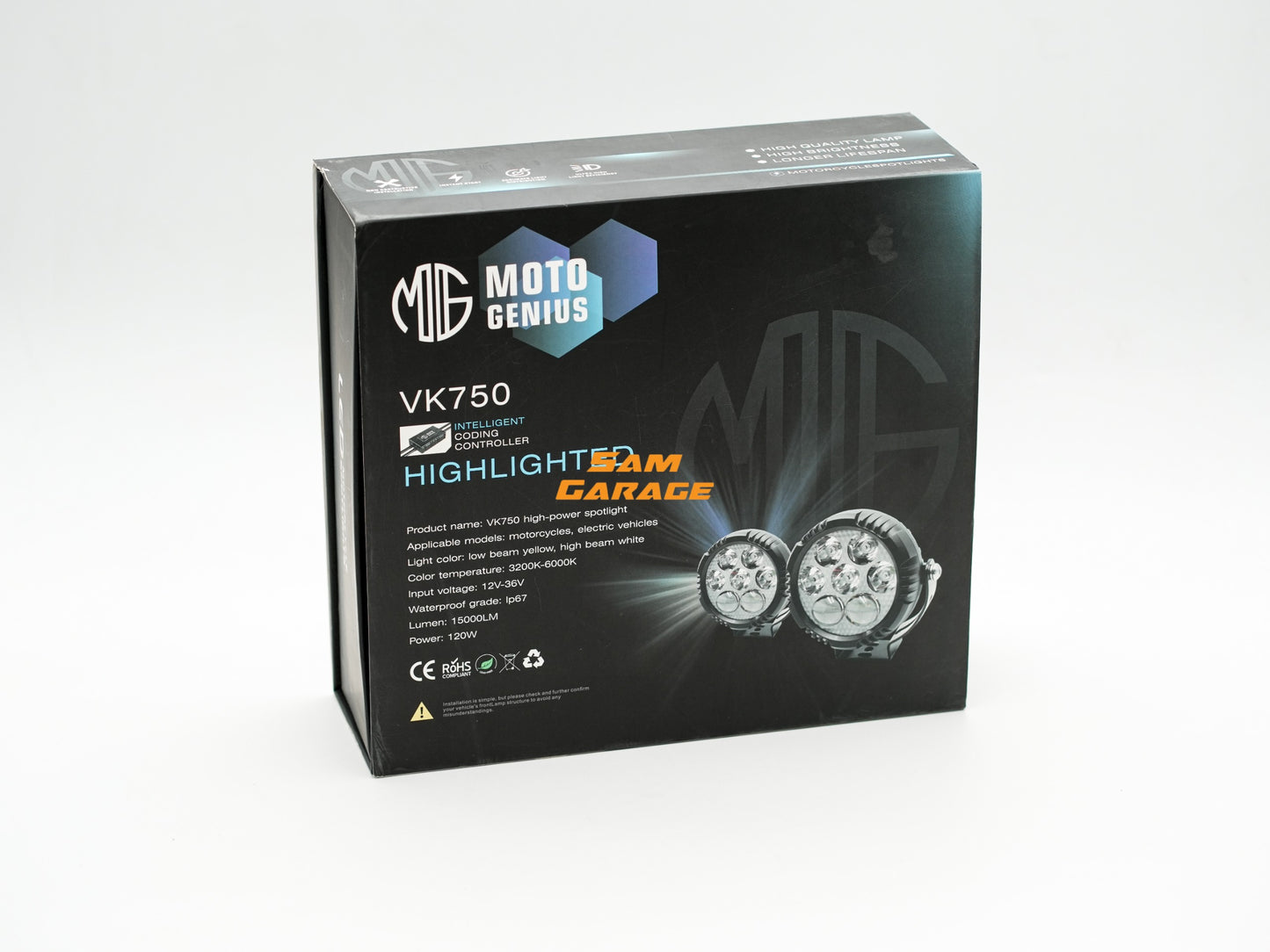 Moto Genius VK750 Auxiliary Light (7 Lens)