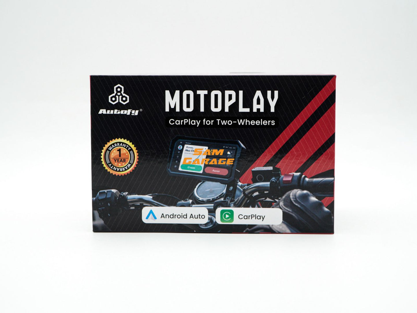 Autofy Motoplay Waterproof 5’ Inch Bike Navigation Carplay Screen - New Quick Detatchable Design