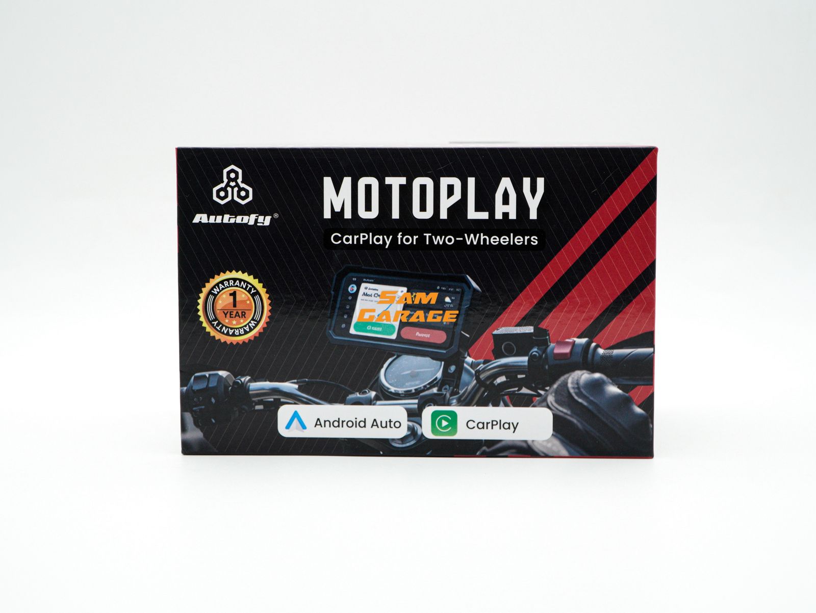 Autofy Motoplay Waterproof 5’ Inch Bike Navigation Carplay Screen - New Quick Detatchable Design