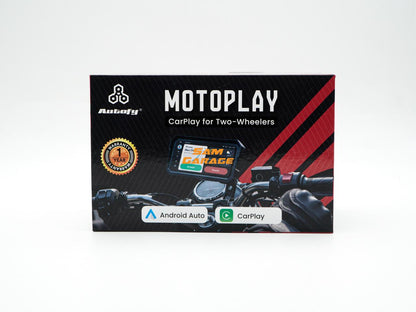 Autofy Motoplay Waterproof 5’ Inch Bike Navigation Carplay Screen - New Quick Detatchable Design