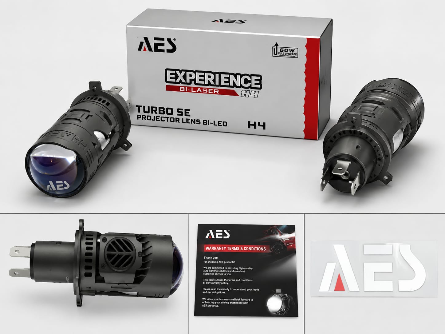 AES Projector LED Bulb – H4 Low Beam / High Beam