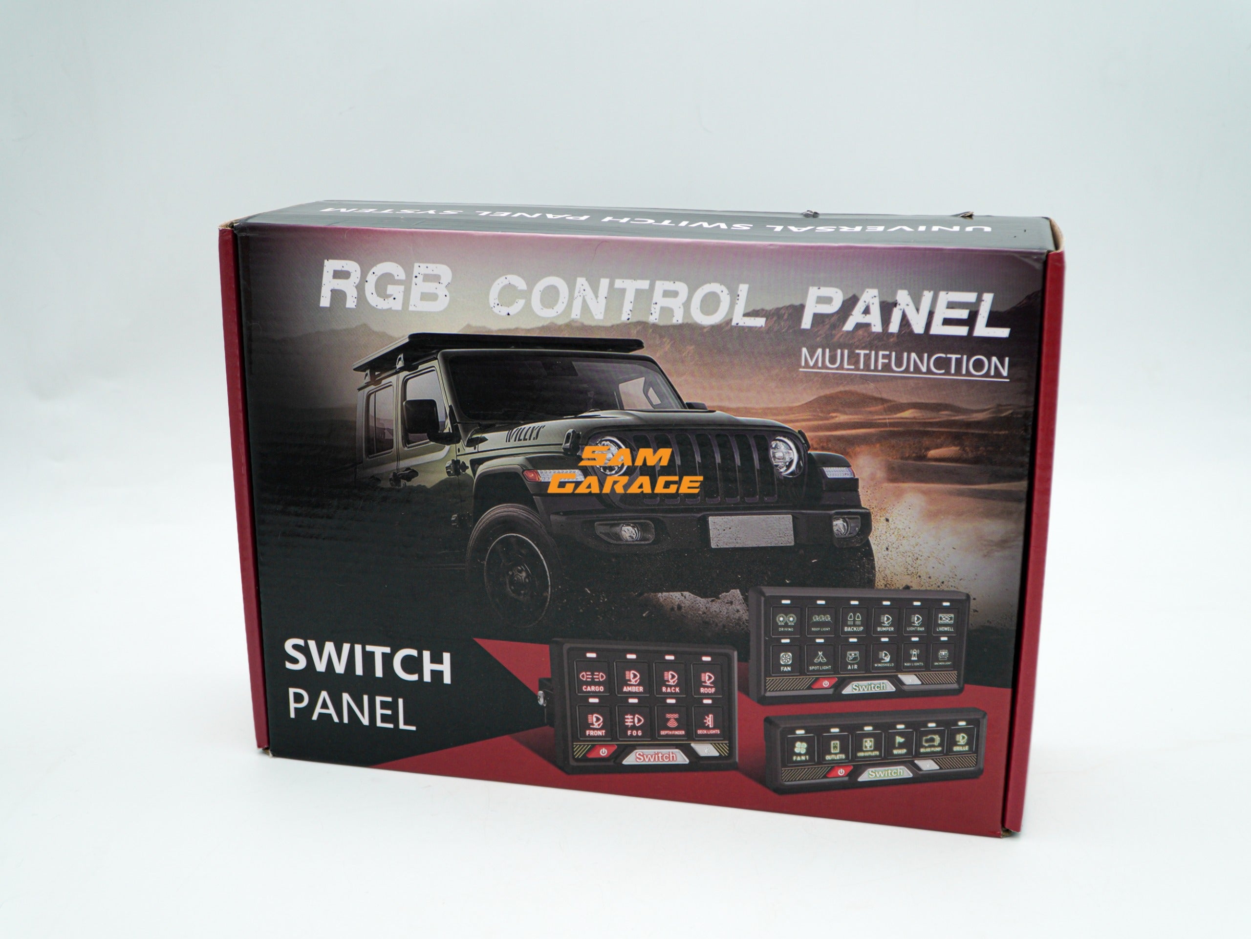 6 Switch Pro Panel Control System – Smart Auxiliary Switch Panel for Cars &amp; SUVs | Dual Fuse Protection | Heavy-Duty Wiring Kit