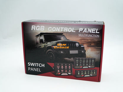 6 Switch Pro Panel Control System – Smart Auxiliary Switch Panel for Cars &amp; SUVs | Dual Fuse Protection | Heavy-Duty Wiring Kit