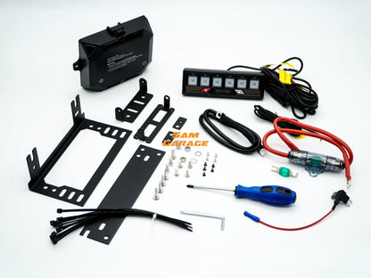 6 Switch Pro Panel Control System – Smart Auxiliary Switch Panel for Cars &amp; SUVs | Dual Fuse Protection | Heavy-Duty Wiring Kit