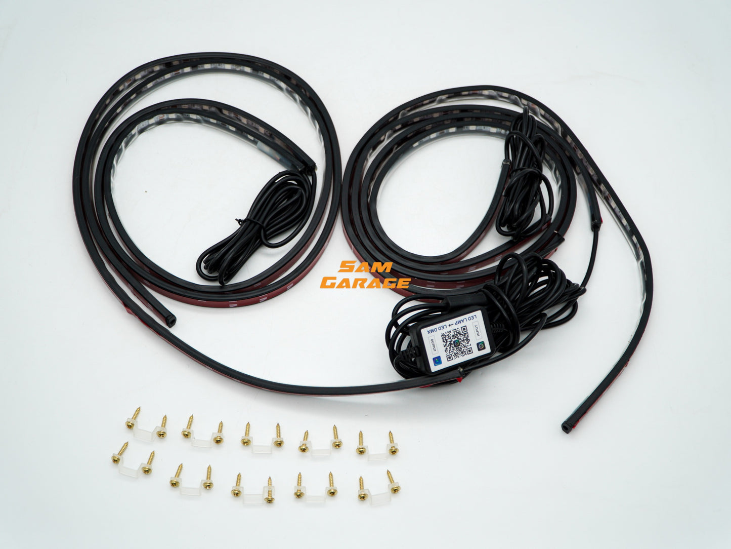 RGB LED Underbody Light Kit for Cars – App Controlled | Music Sync | Multi-Color Neon Glow | IP67 Waterproof