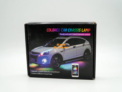 RGB LED Underbody Light Kit for Cars – App Controlled | Music Sync | Multi-Color Neon Glow | IP67 Waterproof