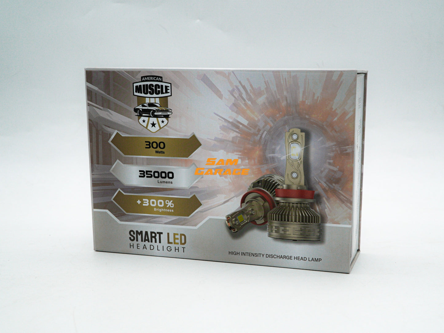 American Muscle LED Headlight – 300W | Warm White 6000K