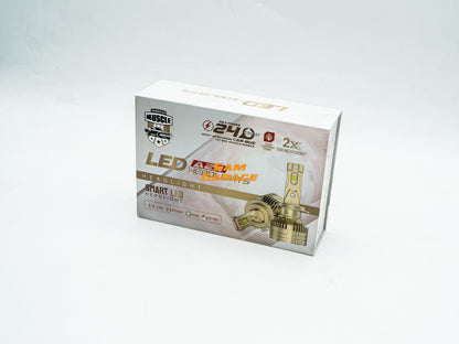 American Muscle LED Headlight – 240W | Cool White 6000K