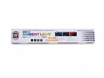 American Muscle 18-Piece RGB Car Ambient Light Kit | App Controlled | Universal Interior LED Lighting