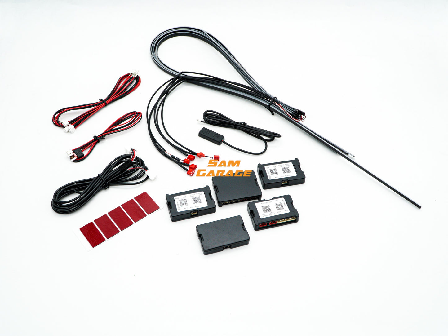 American Muscle Ambient Light for Car – 6-Piece RGB LED Interior Ambient Lighting Kit