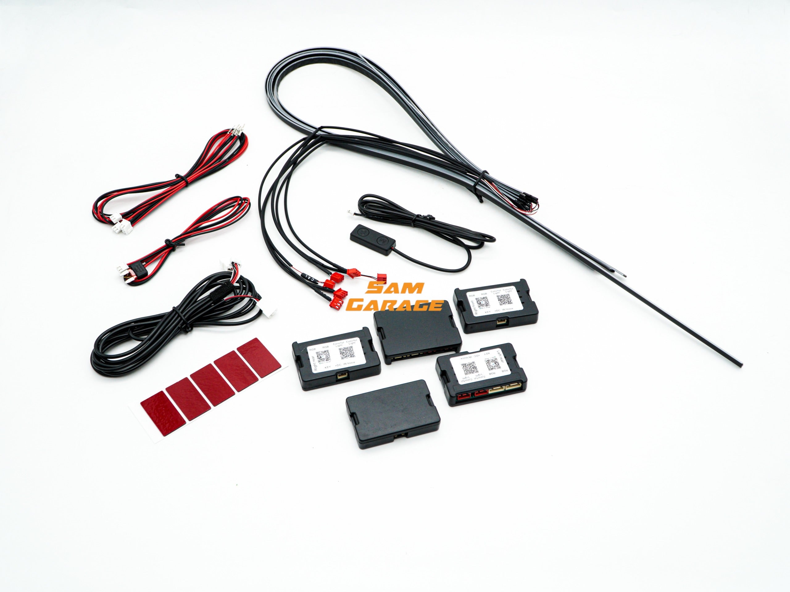 American Muscle Ambient Light for Car – 6-Piece RGB LED Interior Ambient Lighting Kit