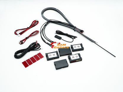 American Muscle Ambient Light for Car – 6-Piece RGB LED Interior Ambient Lighting Kit