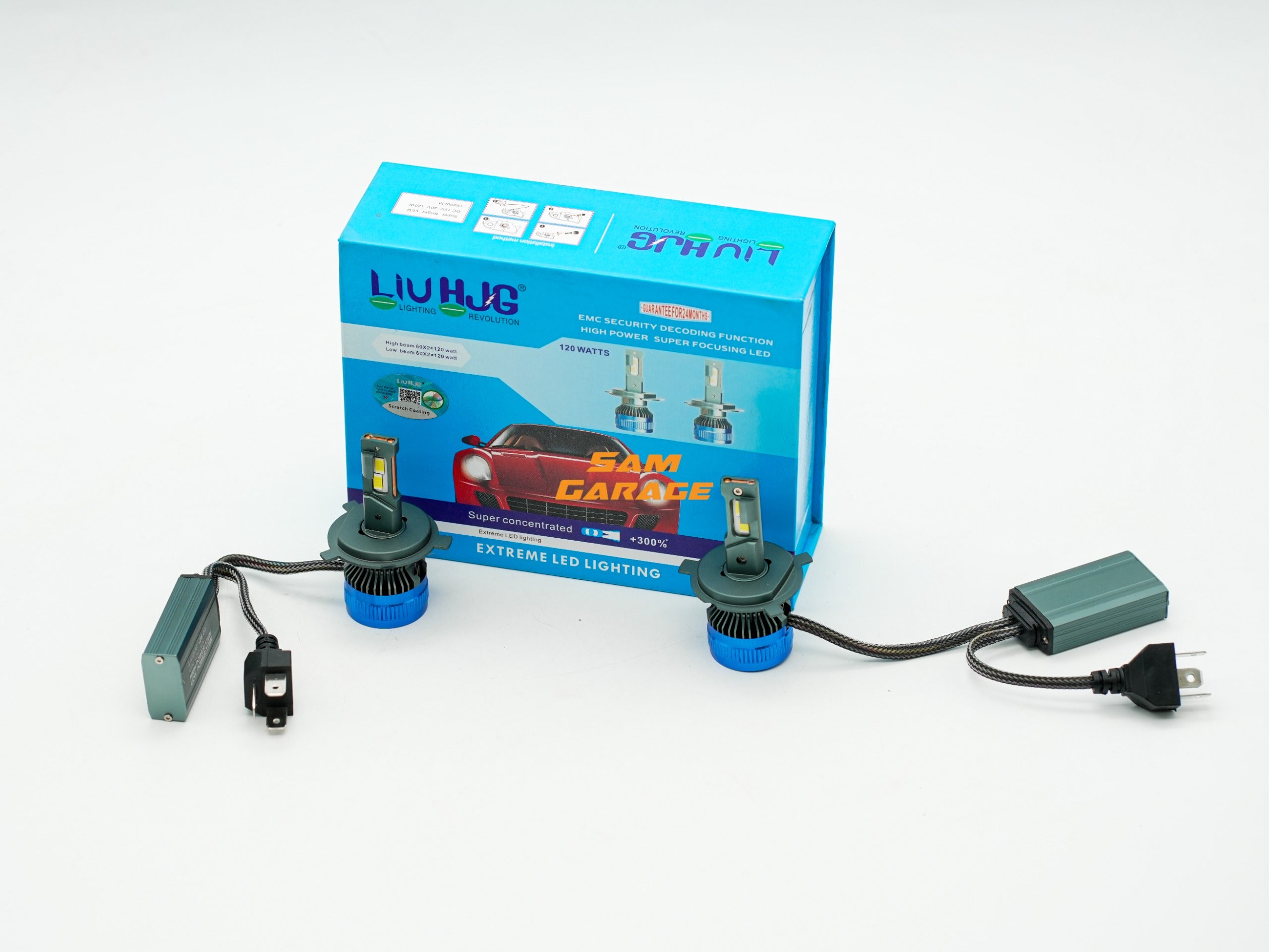LIU HJG 120W Premium LED Headlight Bulb Kit (Pair)