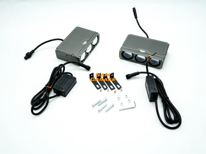 American Muscle Prisma 3 Laser Bi-LED Projector Lens (Pair) | 120W | Triple Color | Triple Laser | 1-Year Warranty