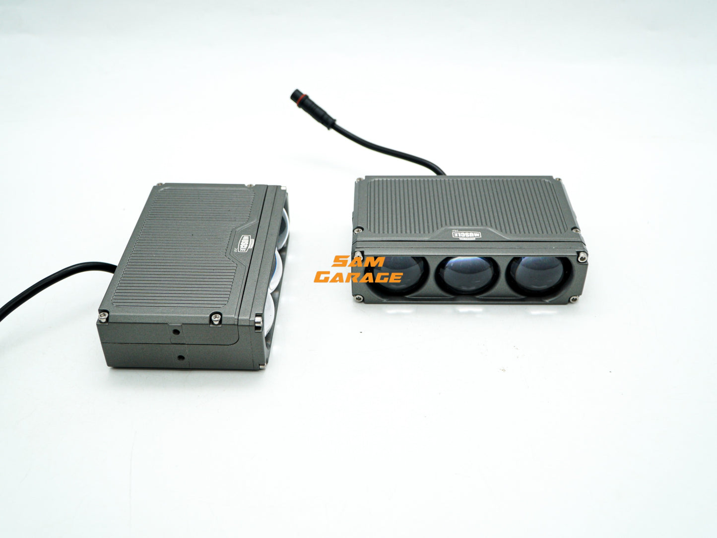 American Muscle Prisma 3 Laser Bi-LED Projector Lens (Pair) | 120W | Triple Color | Triple Laser | 1-Year Warranty