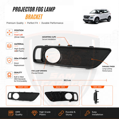 Hyundai Venue 2019 – 2022&nbsp; 2-Inch Projector Fog Lamp Bracket