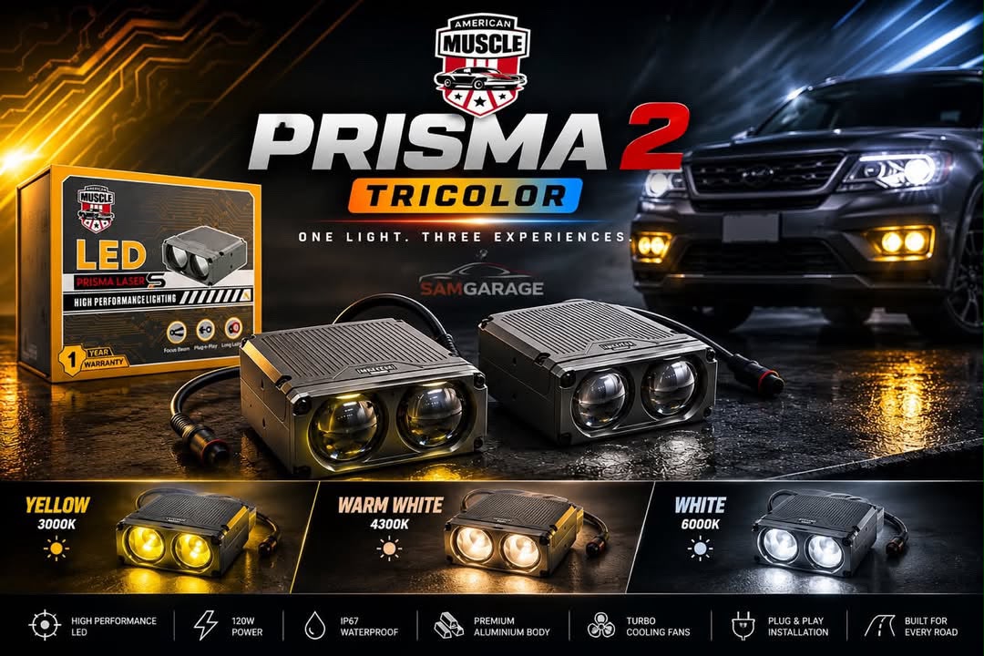 American Muscle Prisma 2 Tricolor — Three Colors
