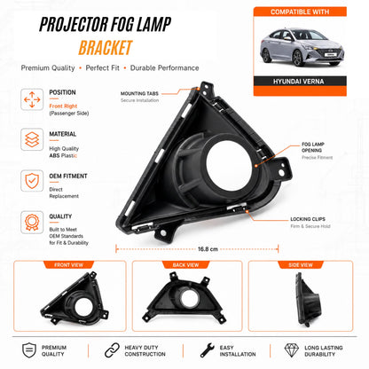 Hyundai Verna 2020 3-Inch Projector Fog Lamp Bracket