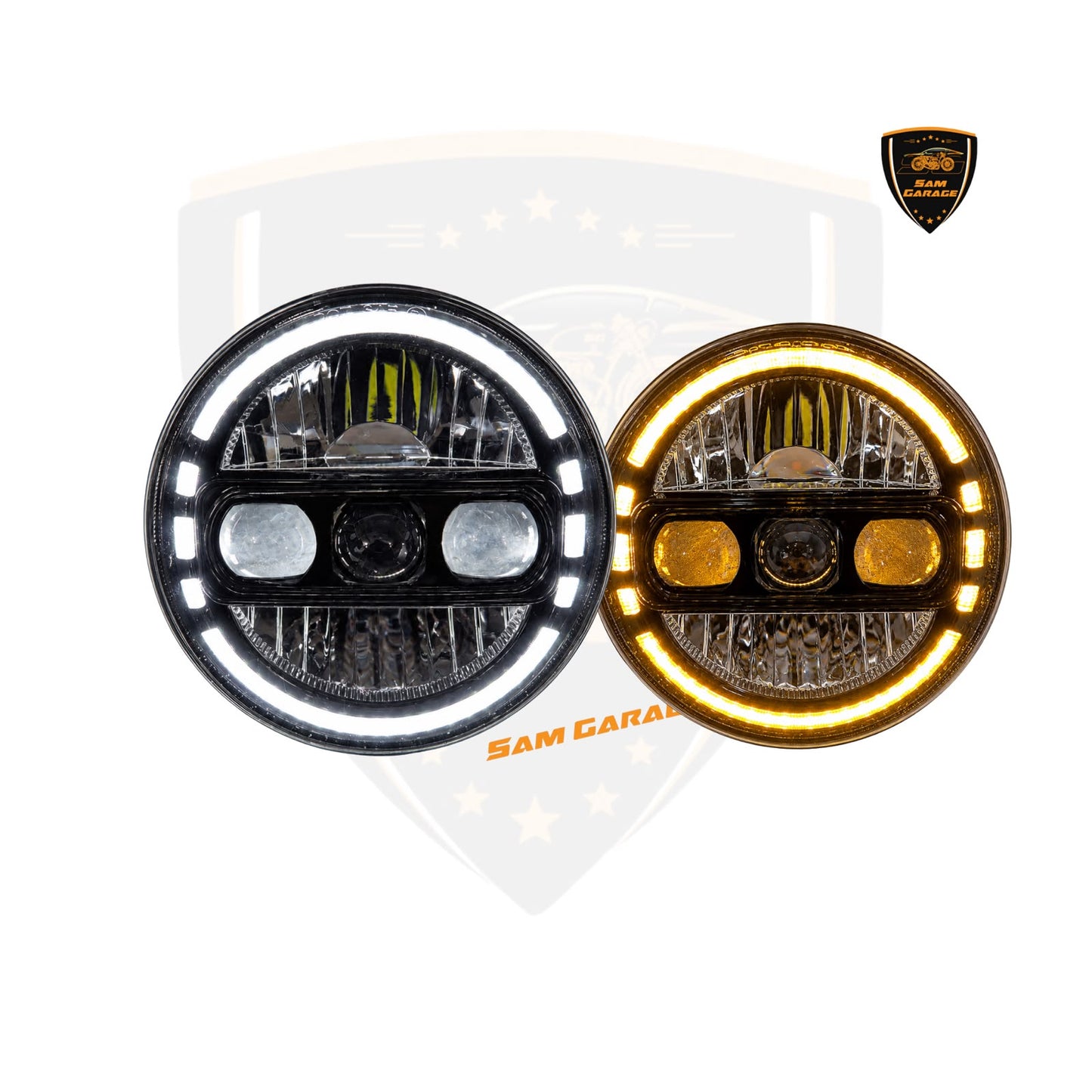 iu HJG Dragon C 235 ( 7-Inch ) Universal LED Projector Headlight