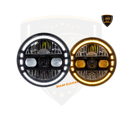 iu HJG Dragon C 235 ( 7-Inch ) Universal LED Projector Headlight