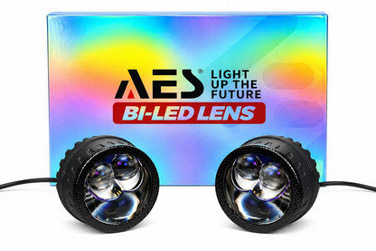 AES Double Laser Bi-LED Fog Lens Projector (2 Inch) – Upgraded Version