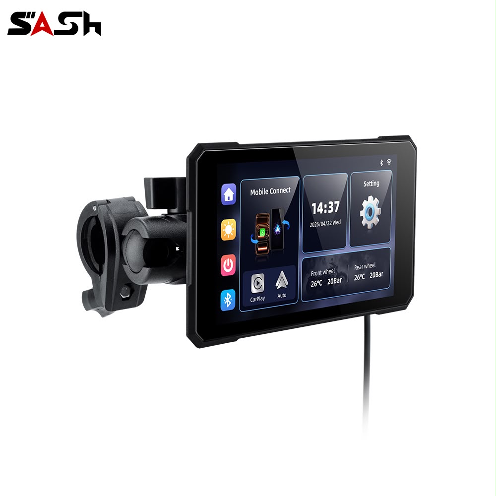 ASH S3 Quick Detachable Smart Riding Display with Carplay and Android Auto