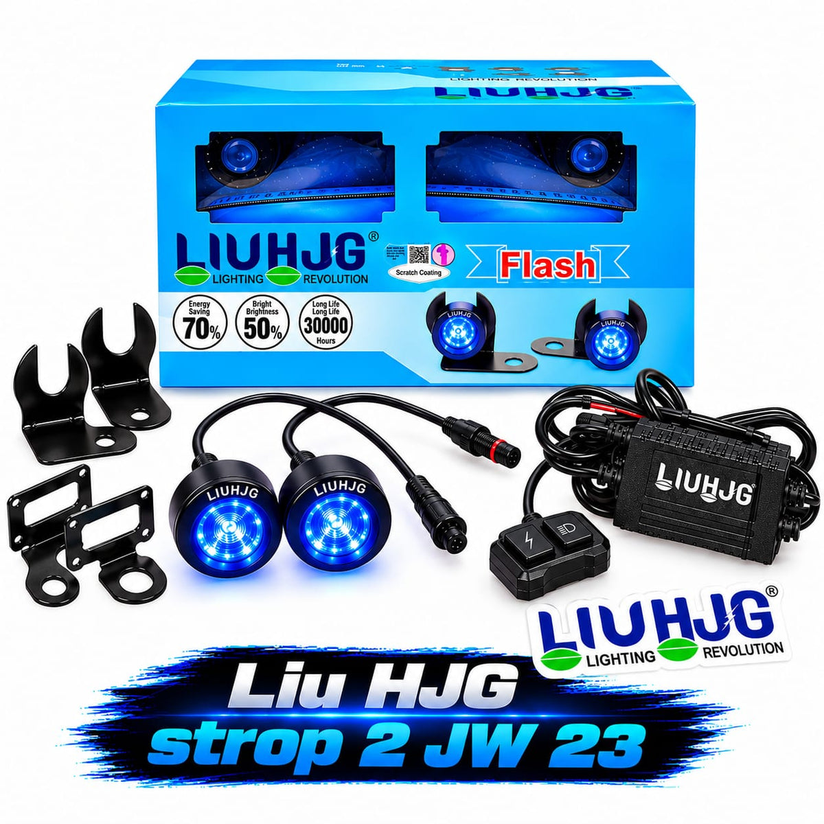 LiuHJG Strobe 2 Blue Colour (Lights for Rear Strobe Safety &amp; Visibility Kit)