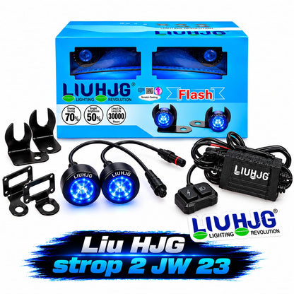 LiuHJG Strobe 2 Blue Colour (Lights for Rear Strobe Safety &amp; Visibility Kit)
