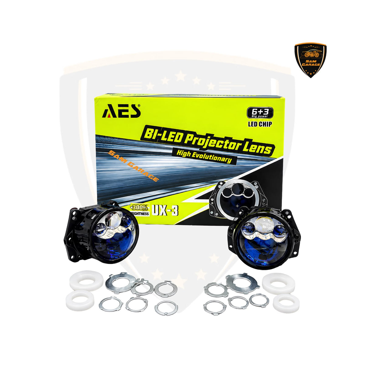 AES UX3 Bi-LED Headlight Projector