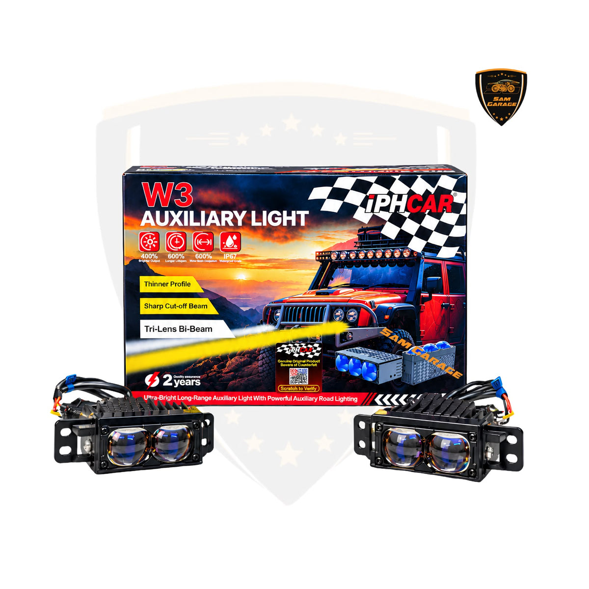 IPH W2 Auxiliary Light for Tata New-Generation Cars &amp; Motorcycles