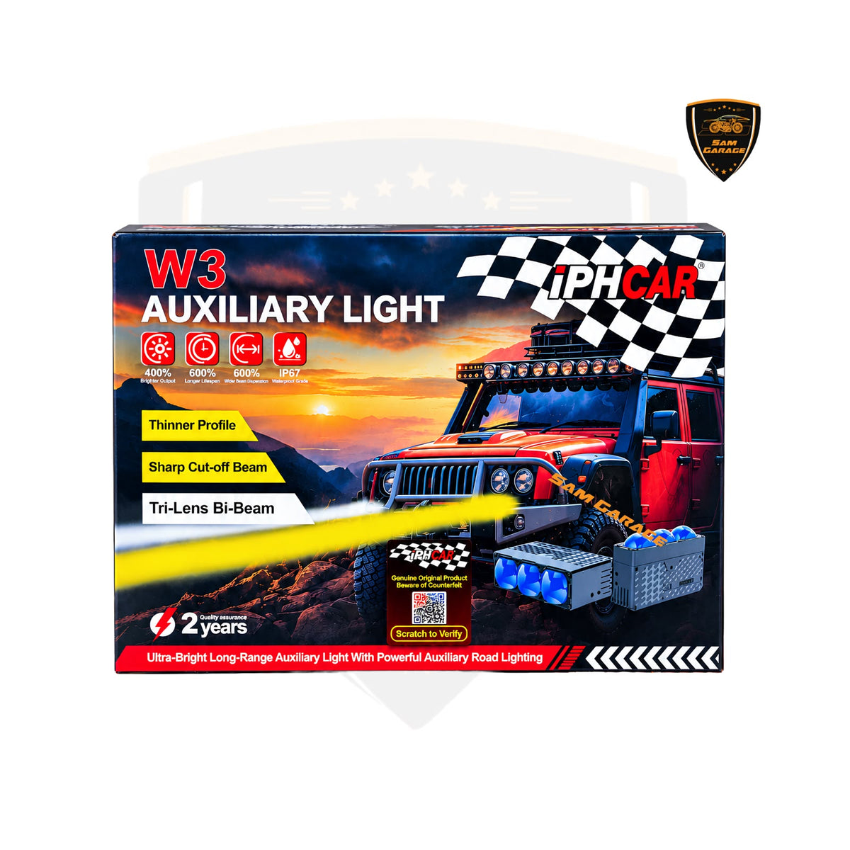 IPH W2 Auxiliary Light for Tata New-Generation Cars &amp; Motorcycles
