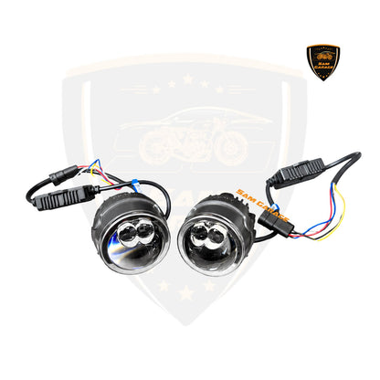 IPH Car M 5172 – 2-Inch Tri-Color Bi-LED Fog Light Projector