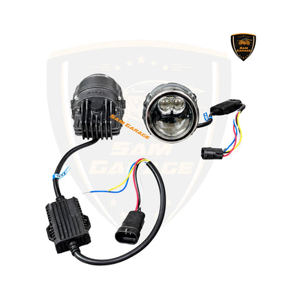IPH Car M 5172 – 2-Inch Tri-Color Bi-LED Fog Light Projector