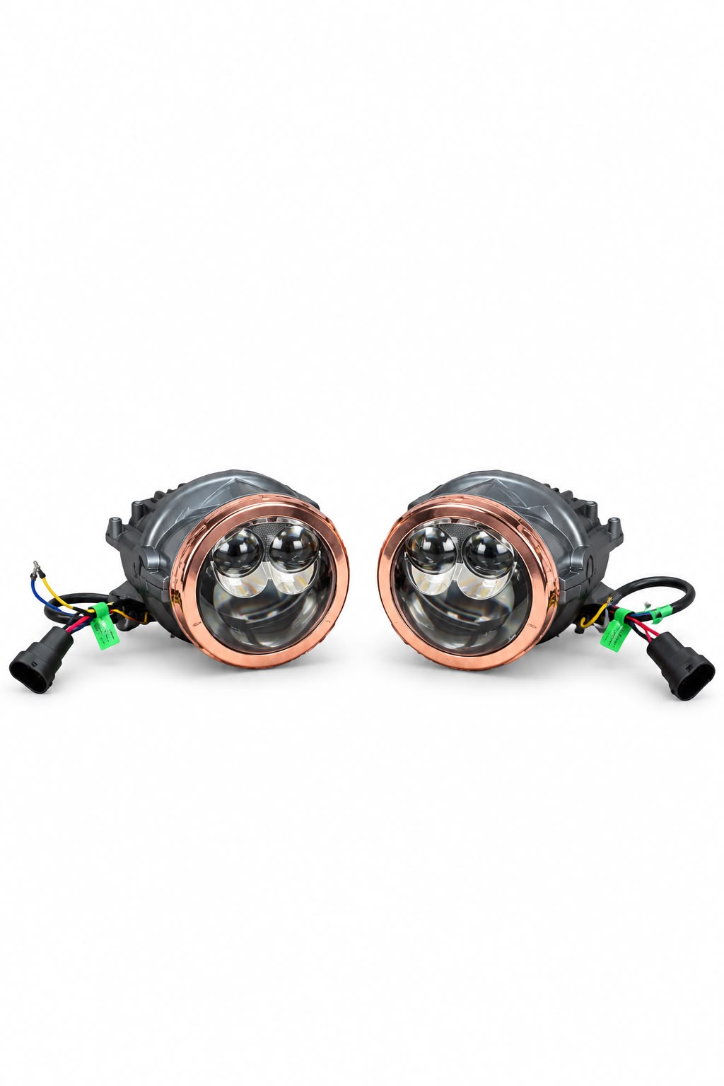 IPH M 6282 3-Inch Tri-Color Bi-LED Projector Fog Lamps