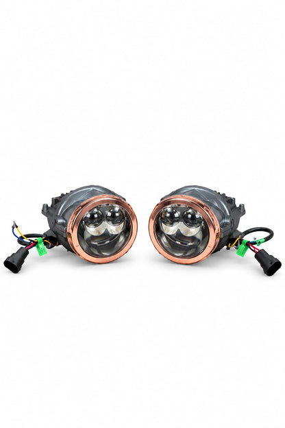 IPH M 6282 3-Inch Tri-Color Bi-LED Projector Fog Lamps