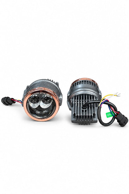 IPH M 6282 3-Inch Tri-Color Bi-LED Projector Fog Lamps